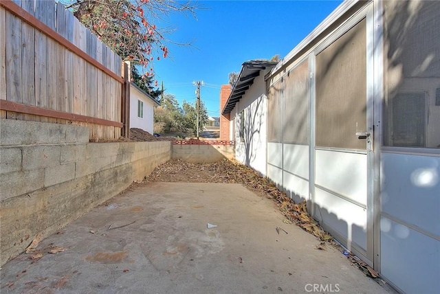 view of home's exterior featuring a patio