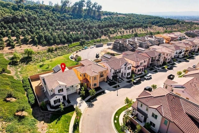 drone / aerial view featuring a residential view