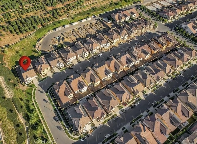 aerial view featuring a residential view