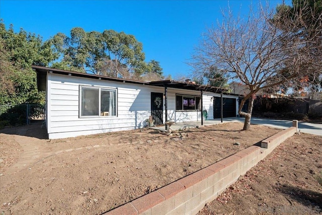 ranch-style house with a garage