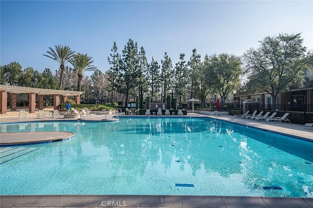 view of pool with a patio