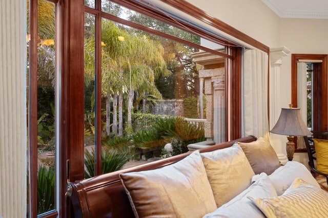 view of sunroom