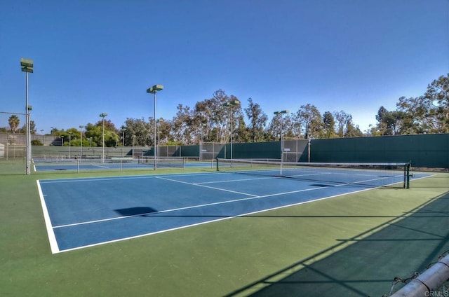 view of sport court