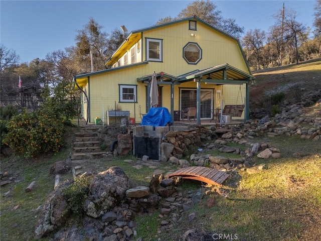 view of rear view of property