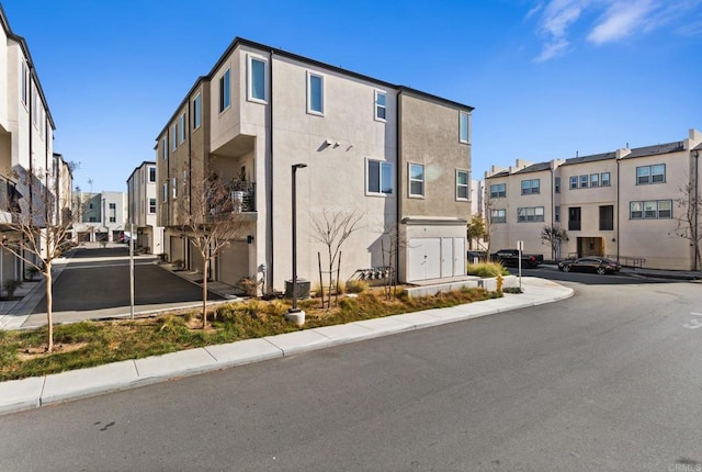 view of property with a garage