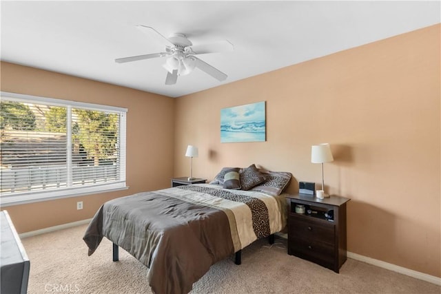 20566 Alaminos Dr, Saugus, CA 91350 - carpeted bedroom featuring baseboards and ceiling fan