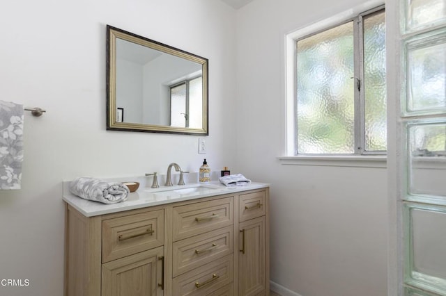 bathroom featuring vanity