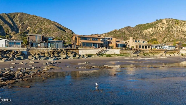 property view of water featuring a mountain view