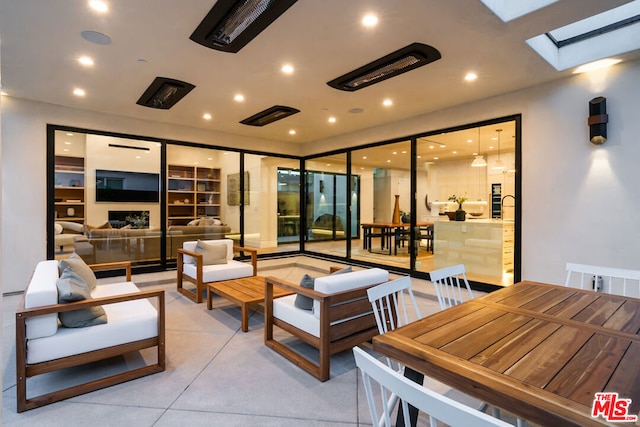 view of patio featuring outdoor lounge area