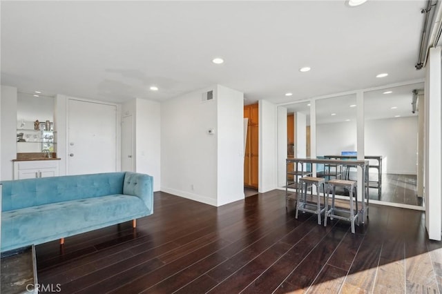 interior space with wood-type flooring