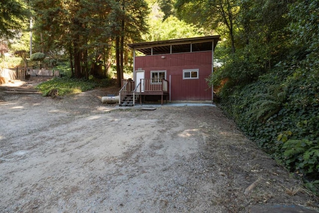 view of rear view of house