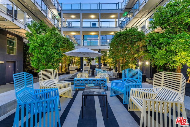 view of patio / terrace featuring an outdoor hangout area