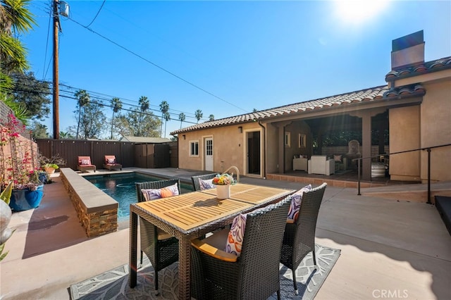 view of pool with a patio area