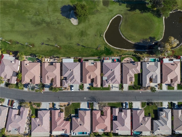 bird's eye view with a residential view