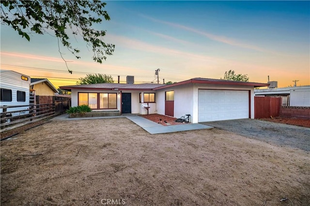 ranch-style house with a garage