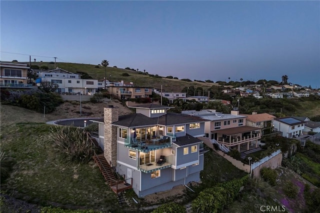 drone / aerial view featuring a residential view