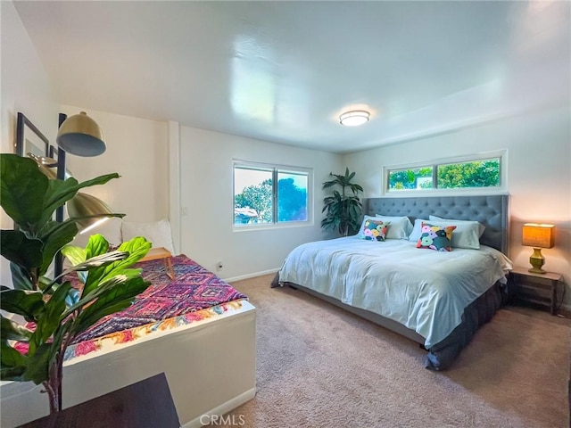 bedroom with carpet flooring