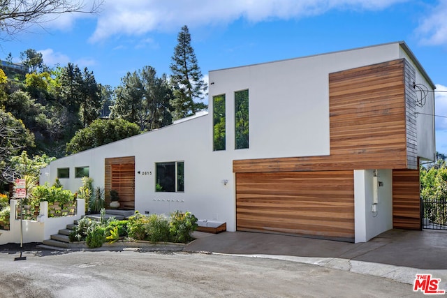 view of modern home