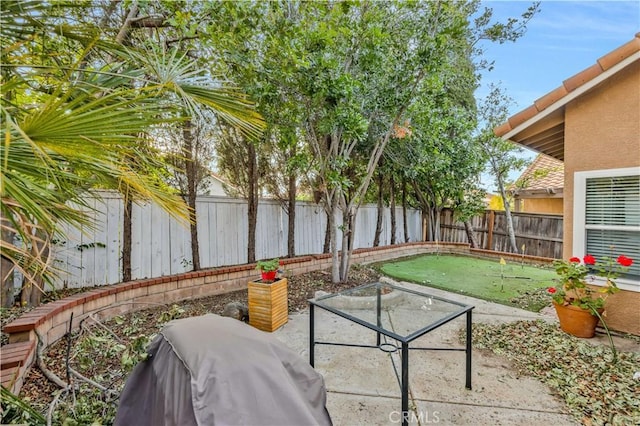 view of patio / terrace with area for grilling