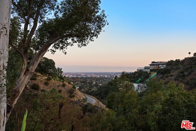 view of nature at dusk