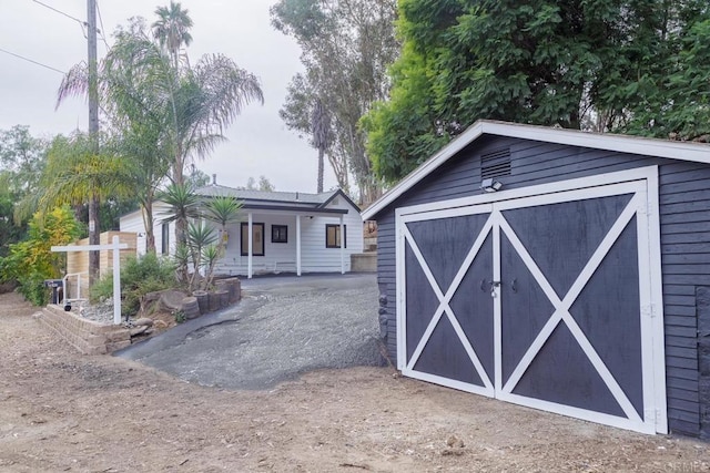 view of outbuilding