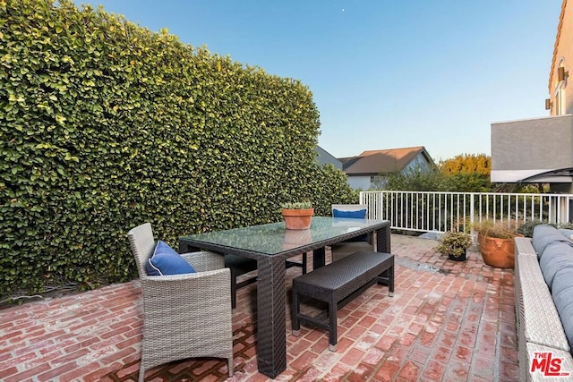 view of patio / terrace with outdoor lounge area