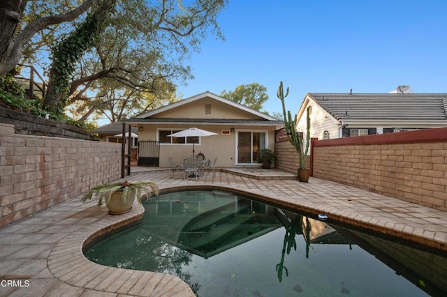 view of pool with a patio