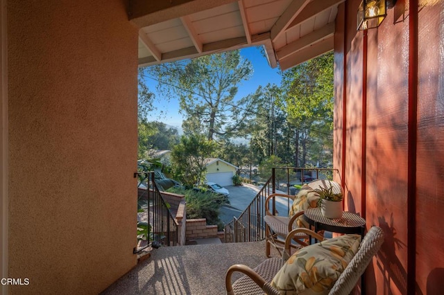 view of balcony