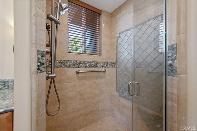 bathroom with walk in shower