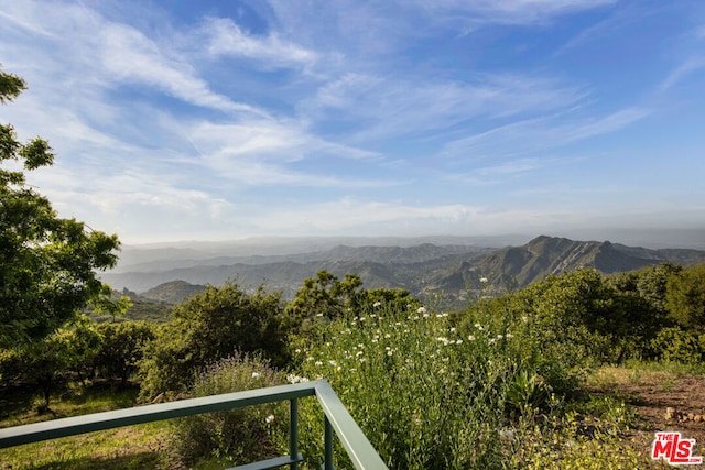 view of mountain feature