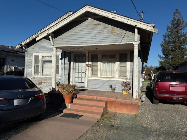 bungalow with covered porch