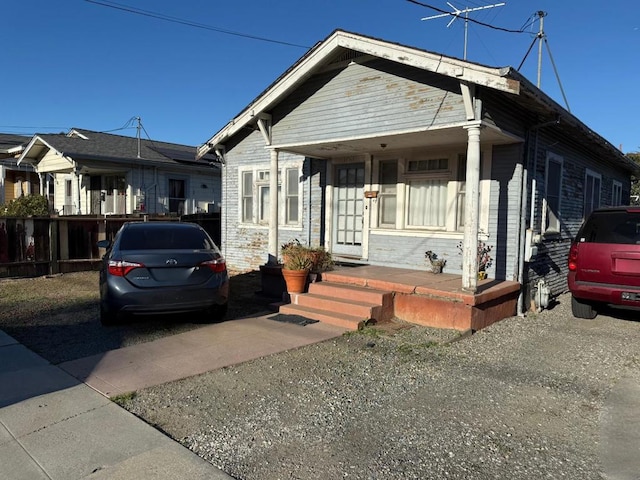 bungalow-style house with a porch