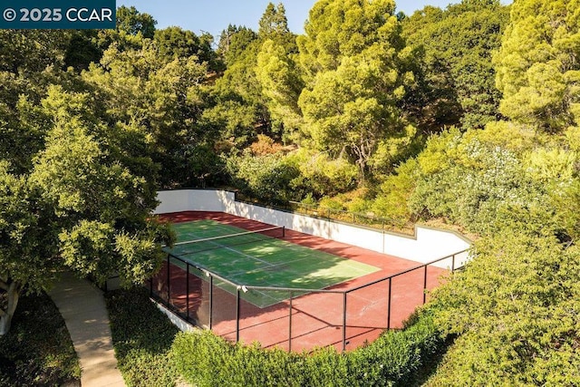 view of tennis court