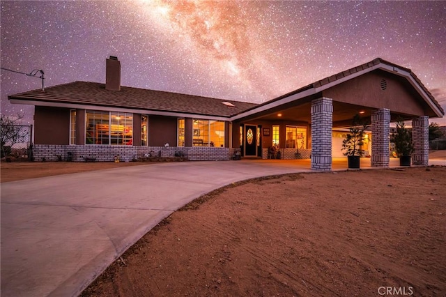 view of front of home