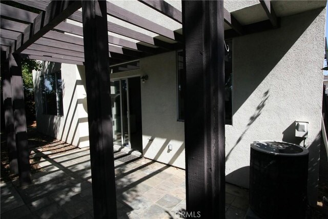 view of patio / terrace with a pergola