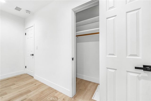 closet featuring visible vents