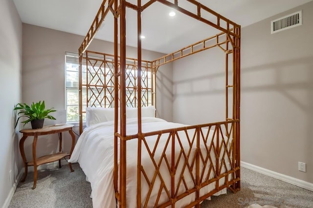 bedroom featuring carpet flooring