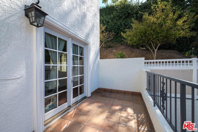 view of balcony