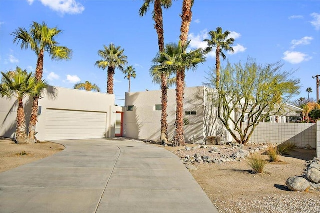 view of home's exterior featuring a garage