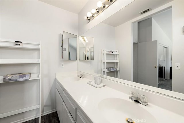 bathroom featuring vanity