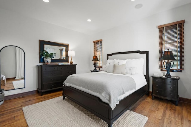 bedroom featuring wood-type flooring