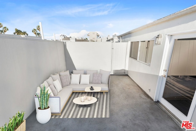 view of patio / terrace featuring outdoor lounge area