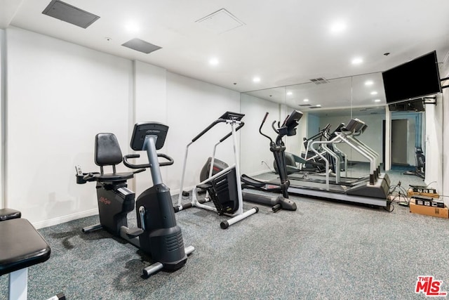 view of exercise room