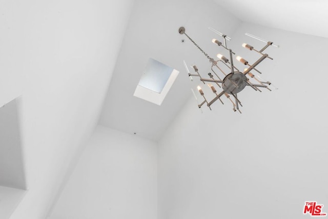 room details with a skylight