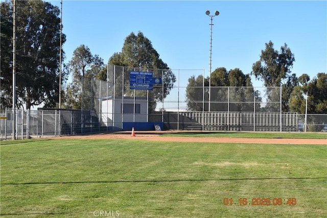 surrounding community featuring a lawn