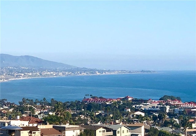 view of water feature featuring a mountain view