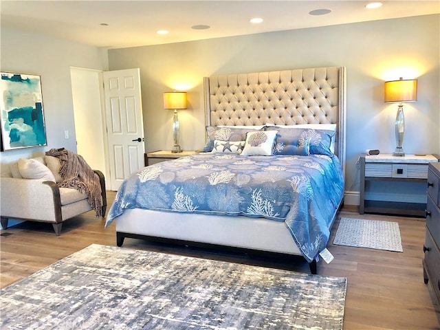 24400 Alta Vista Dr, Dana Point, CA 92629 - bedroom featuring wood finished floors and recessed lighting