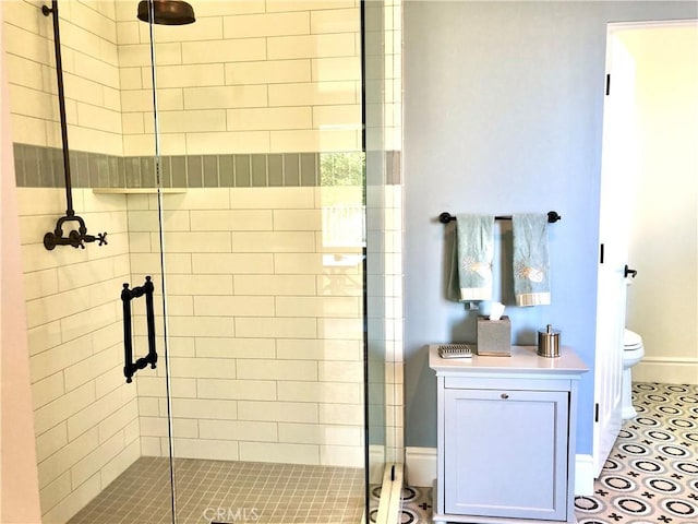 24400 Alta Vista Dr, Dana Point, CA 92629 - full bathroom with toilet and a stall shower