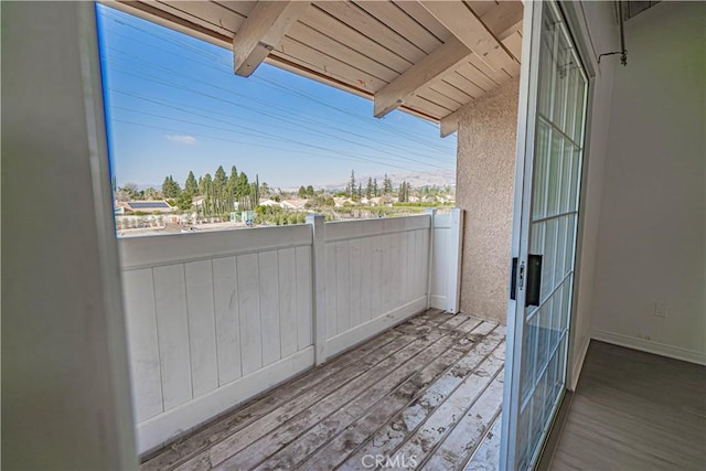 view of balcony