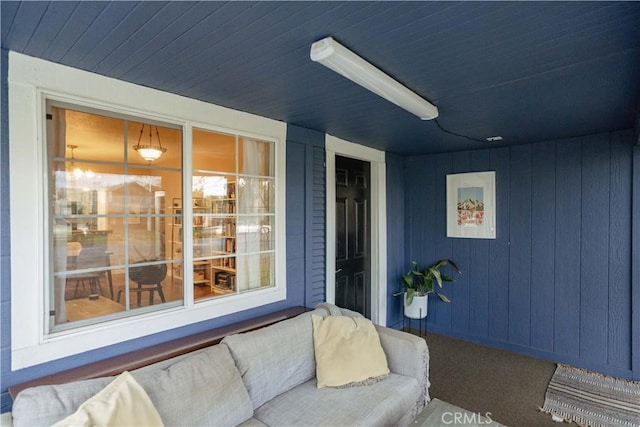 exterior space featuring covered porch
